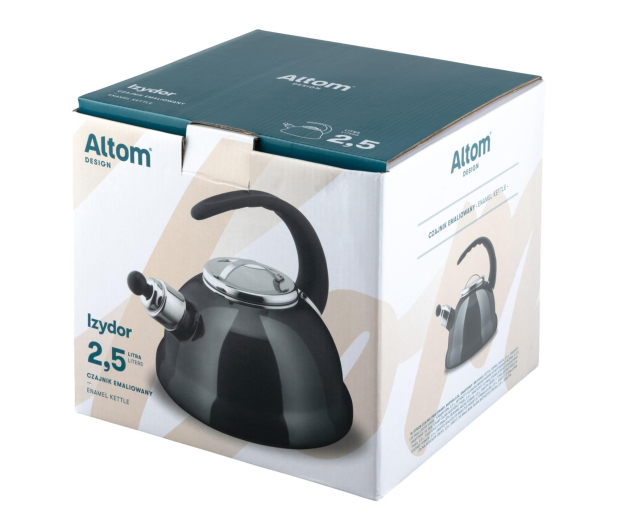 Altom Izydor czajnik emaliowany 2,5 l grafitowy indukcja - 1611105 - zdjęcie 5